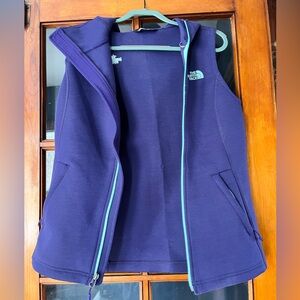 North Face purple and teal vest